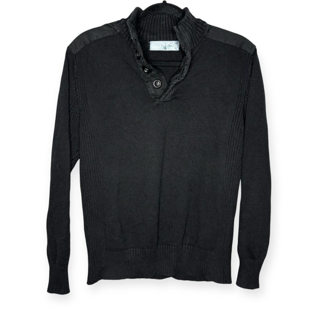 Oscar de la Renta black 100% cotton sweater women’s size medium black label